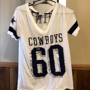 Size medium Victoria’s Secret Cowboys jersey top